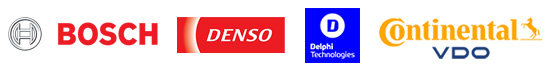 logá vstrekovačov BOSCH, Denso, Delphi, VDO